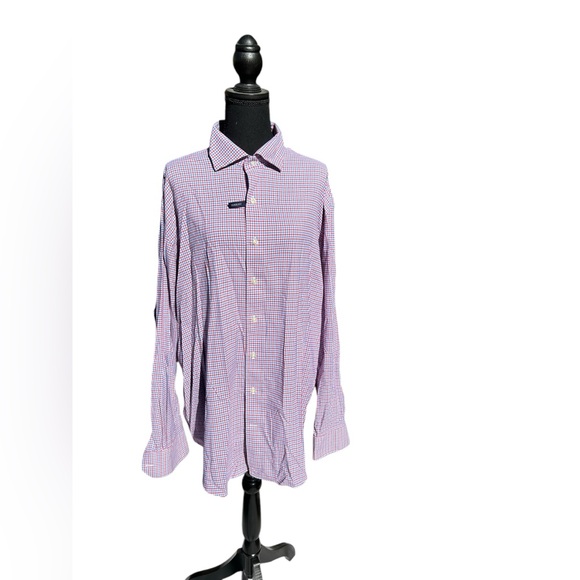 Peter Millar Crown Crafted Men’s XXL plaid button down tour fit‎ collared shirt - Picture 1 of 8